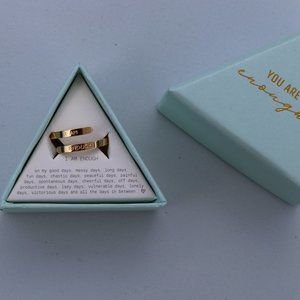 I Am Enough Ring (adjustable)